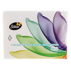 Салфетки бумажные Silken MINI Краски 2 слоя 100 шт/уп