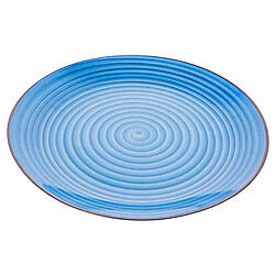 Тарілка обідня порцелянова Морська блакит д=26 см