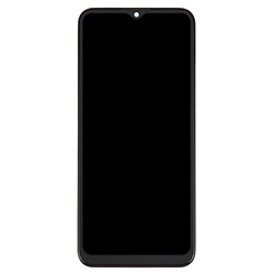 Дисплей (екран) Motorola XT2055 Moto G8 Power Lite, Original (PRC), З сенсорним склом, З рамкою, Чорний