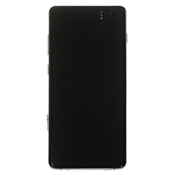Дисплей (екран) Samsung G975 Galaxy S10 Plus, З сенсорним склом, З рамкою, TFT, Білий