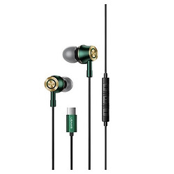Навушники Usams EP-43, З мікрофоном, Зелений