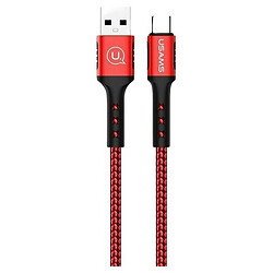 USB кабель Usams US-SJ289, Type-C, 1.2 м., Червоний