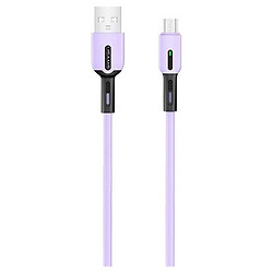 USB кабель Usams US-SJ432, MicroUSB, 1.0 м., Фиолетовый