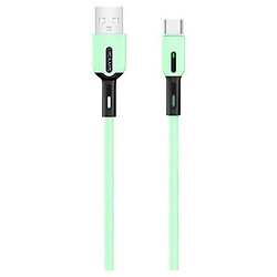 USB кабель Usams US-SJ433, Type-C, 1.0 м., Зеленый