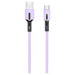 USB кабель Usams US-SJ433, Type-C, 1.0 м., Фіолетовий