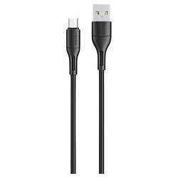 USB кабель Usams US-SJ502, MicroUSB, 1.0 м., Чорний