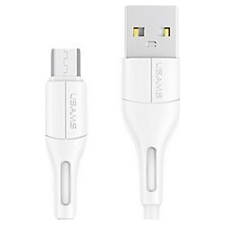 USB кабель Usams US-SJ502, MicroUSB, 1.0 м., Білий