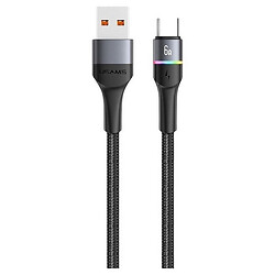 USB кабель Usams US-SJ536, Type-C, 1.2 м., Чорний