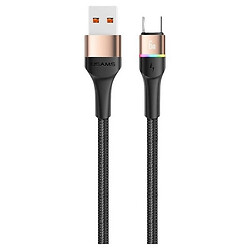 USB кабель Usams US-SJ536, Type-C, 1.2 м., Золотой