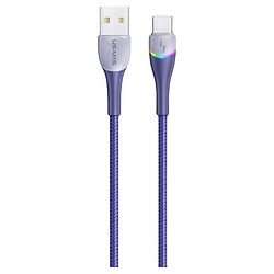 USB кабель Usams US-SJ542, Type-C, 1.2 м., Синій