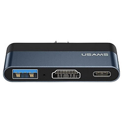 USB Hub Usams US-SJ492, Type-C, Чорний