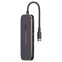 USB Hub Usams US-SJ575, Type-C, Черный