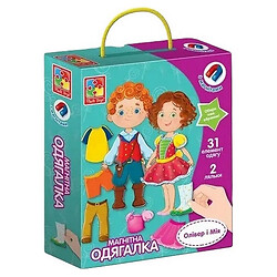 Набор детских магнитов Vladi Toys Кукла с одеждой