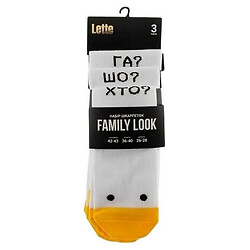 Набір шкарпеток Lette Family look Гусак нар. 27, 23-25, 16-18