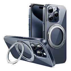 Чохол (накладка) Apple iPhone 15, Hoco AS1 Stand, MagSafe, Прозорий