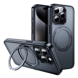 Чохол (накладка) Apple iPhone 15 Plus, Hoco AS1 Stand, MagSafe, Чорний