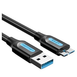 USB кабель Vention COPBH, MicroUSB, 2.0 м., Чорний