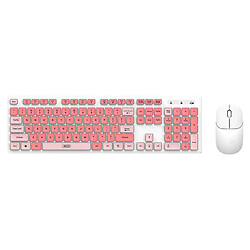 Клавіатура та миша XO KB-05, Рожевий