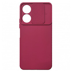 Чехол (накладка) Xiaomi Poco C65 / Redmi 13C, Soft TPU Armor CamShield, Wine Red, Красный