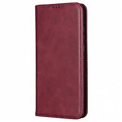 Чохол книжка) OPPO Realme C67, Leather Case Fold, Темно червоний, Червоний