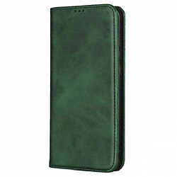 Чехол (книжка) Xiaomi Poco C65 / Redmi 13C, Leather Case Fold, Темно-Зеленый, Зеленый
