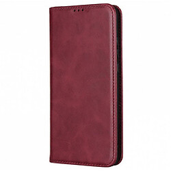 Чехол (книжка) Xiaomi Redmi Note 13 5G, Leather Case Fold, Темно-Красный, Красный