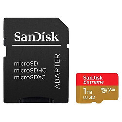 Карта пам'яті SanDisk Extreme microSDXC Deluxe A2 C10 V30 UHS-I U3, 1 Тб.