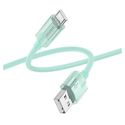 USB кабель Borofone BU44 Sincero, Type-C, 1.2 м., Зеленый