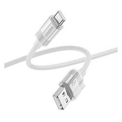 USB кабель Borofone BU44 Sincero, Type-C, 1.2 м., Сірий