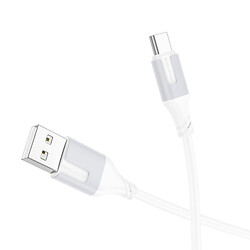 USB кабель Borofone BX101 Creator, Type-C, 1.0 м., Белый - № 2