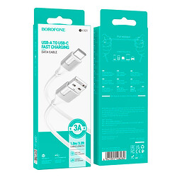 USB кабель Borofone BX101 Creator, Type-C, 1.0 м., Белый - № 3