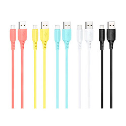 USB кабель Borofone BX40 Multicolor, MicroUSB, 1.0 м., Разноцветный