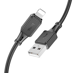 USB кабель Hoco X101 Assistant Apple iPhone SE 2022 / iPhone 14 Pro Max / iPhone 14 Plus / iPhone 14 Pro / iPhone 14 / iPhone 13 Pro / iPhone 13 Mini / iPhone 13 / iPhone 13 Pro Max / iPhone 12 Mini / iPhone 12 Pro Max, Lightning, 1.0 м., Черный - № 2