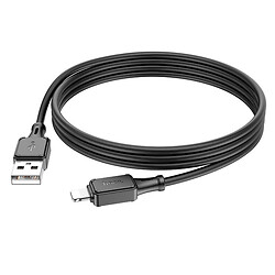 USB кабель Hoco X101 Assistant Apple iPhone SE 2022 / iPhone 14 Pro Max / iPhone 14 Plus / iPhone 14 Pro / iPhone 14 / iPhone 13 Pro / iPhone 13 Mini / iPhone 13 / iPhone 13 Pro Max / iPhone 12 Mini / iPhone 12 Pro Max, Lightning, 1.0 м., Черный - № 3