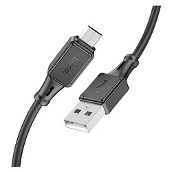 USB кабель Hoco X101 Assistant, MicroUSB, 1.0 м., Чорний