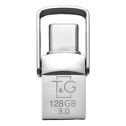 USB Flash T&G Metal 104, 128 Гб., Срібний