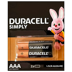 Набор батареек алкалайн Duracell LR03 MN2400 ААА 2 шт/уп