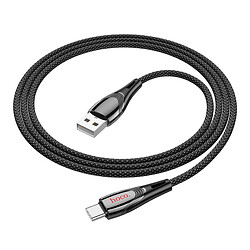 USB кабель Hoco U133 Monte, Type-C, 1.2 м., Чорний