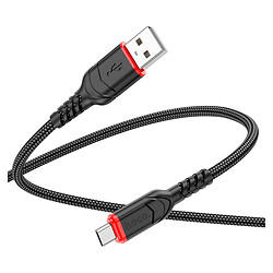 USB кабель Hoco X59 Victory, MicroUSB, 1.2 м., Черный