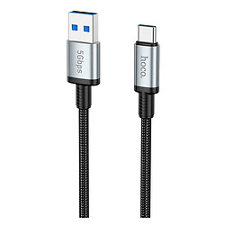 USB кабель Hoco US10, Type-C, 0.5 м., Черный