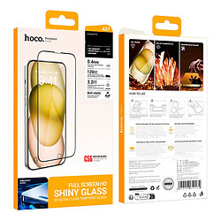 Защитное стекло Apple iPhone 15 / iPhone 15 Pro, Hoco, 3D, Черный