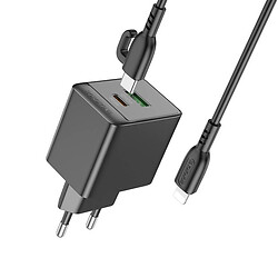 СЗУ Borofone BAS14A Erudite Apple iPhone SE 2022 / iPhone 14 Pro Max / iPhone 14 Plus / iPhone 14 Pro / iPhone 14 / iPhone 13 Pro / iPhone 13 Mini / iPhone 13 / iPhone 13 Pro Max / iPhone 12 Mini / iPhone 12 Pro Max, Lightning, З кабелем, Чорний - № 3
