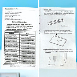 Стилус универсальный 394 Pencil Magnetic, Белый - № 4