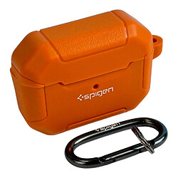 Чехол (накладка) Apple AirPods / AirPods 2, Spigen Leather Armor Carabin, Оранжевый