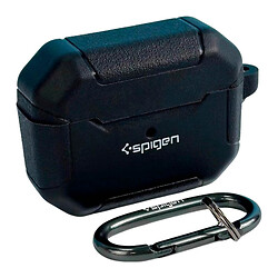 Чохол (накладка) Apple AirPods Pro, Spigen Leather Armor Carabin, Чорний