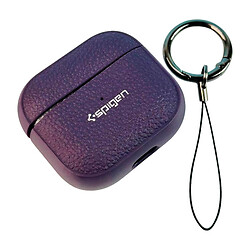 Чехол (накладка) Apple AirPods Pro, Spigen Ring Leather Armor, Фиолетовый