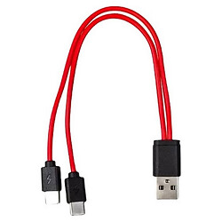 USB кабель Soshine, Type-C, 0.2 м., Красный