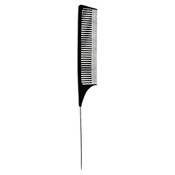 Гребінець для волосся пластиковий з металевою ручкою