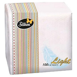 Салфетки бумажные Silken Light 1 слой 33х33 см 80 шт/пач
