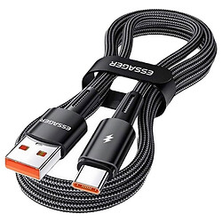 USB кабель Essager Sunset EXC120-CG01-P, Type-C, 1.0 м., Чорний